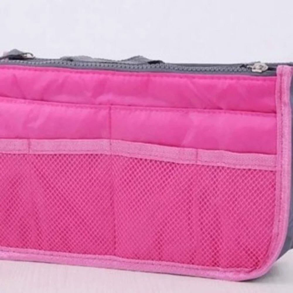 Handbag Organizer Insert / Bag Divider /Purse Tote/ Cosmetic Case- Pink - NWT